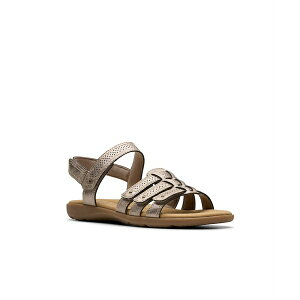 N[NX fB[X T_ V[Y Collection Women's Elizabelle Kay Riptape Flat Sandals Taupe Metallic