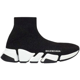 Balenciaga バレンシアガ レディース スニーカー 【Balenciaga Speed 2.0】 サイズ EU_40(25.5cm) Black White Shiny (Women's)