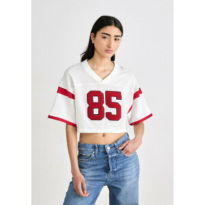 g~[qtBK[ Y T_ V[Y EXCLUSIVE UNISEX - Print T-shirt - ecru/primary red