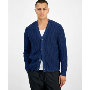 [h Iu  Y jbg&Z[^[ AE^[ Men's Shaker-Stitch V-Neck Cardigan, Macy's Exclusive Caspian Waters