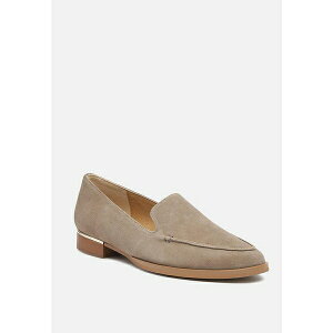 O Ah R[ fB[X Xb|E[t@[ V[Y Anna Suede Leather Loafers Women Beige/khaki