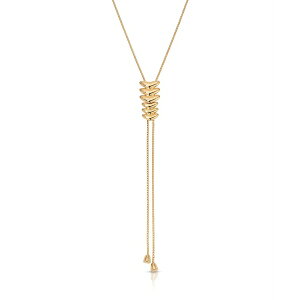 �G�e�B�J ���f�B�[�X �l�b�N���X�E�`���[�J�[�E�y���_���g�g�b�v �A�N�Z�T���[ Metal Moderna Bolo Necklace Gold