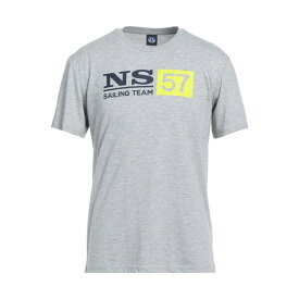 【送料無料】 ノースセール メンズ Tシャツ トップス T-shirts Light grey