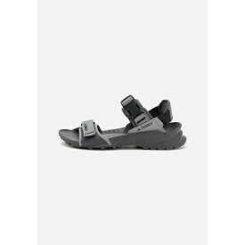 アディダス テレックス レディース サンダル シューズ HYDROTERRA UNISEX - Walking sandals - solid grey/charcoal/core black