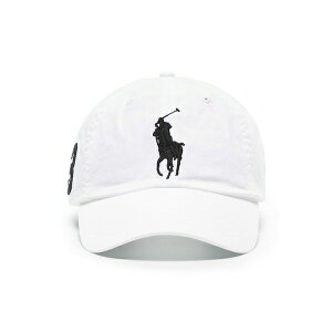 �����t���[���� �����Y �X�q �A�N�Z�T���[ Polo pony-embroidered cotton cap White