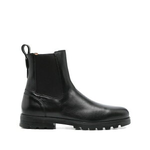 �T���g�[�j ���f�B�[�X �u�[�c �V���[�Y Elastic-panel leather boots Black