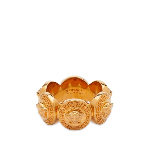 ヴェルサーチ レディース リング アクセサリー Versace Multi Medusa Head Ring Goldのサムネイル