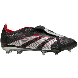 adidas �A�f�B�_�X �����Y �X�j�[�J�[ �yadidas Predator League Fold-Over Tongue FG/MG BSR�z �T�C�Y US_10.5(28.5cm) Core Black/Silver Metallic/Vivid Red