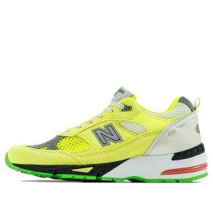 New Balance �j���[�o�����X �����Y �X�j�[�J�[ �yNew Balance Aries x 991 Made in England 'Neon Yellow' M991AFL�z �T�C�Y US_8(26.0cm)
