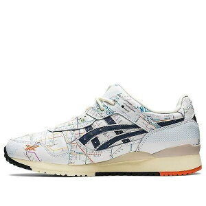 ASICS �A�V�b�N�X �����Y �X�j�[�J�[ �yASICS x atmos Gel-Lyte 3 OG 'Tokyo Subway' 1201A528-100�z �T�C�Y US_10(28.0cm)