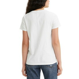 リーバイス レディース カットソー トップス Women's Perfect Graphic Logo Cotton T-shirt Bw Tropical Flower Fill Bright White