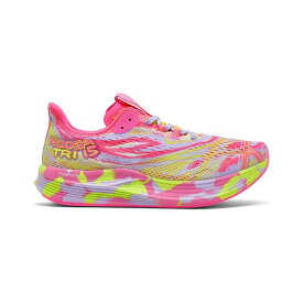 アシックス レディース スニーカー シューズ Women's Noosa Tri 15 Running Sneakers from Finish Line Hot Pink, Safety Yellow