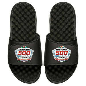 ACXCh Y T_ V[Y ISlide NASCAR 2019 Daytona 500 Color Logo Slide Sandals Black