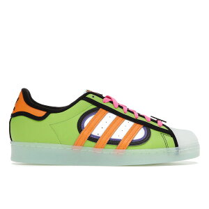 adidas �A�f�B�_�X �����Y �X�j�[�J�[ �yadidas Superstar The Simpsons Squishee�z �T�C�Y US_8(26.0cm) Green/Orange-White-Translucent Green