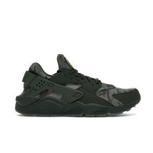 Nike �i�C�L �����Y �X�j�[�J�[ �yNike Air Huarache Run Camo Green�z �T�C�Y US_8(26.0cm) Cargo Khaki/Volt-Sequoia-Gum Dark Brown