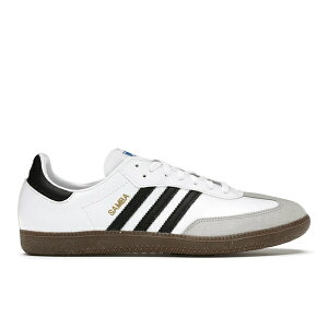 adidas �A�f�B�_�X �����Y �X�j�[�J�[ �yadidas Samba White�z �T�C�Y US_M_13 White/Black-Gum Colored Sole