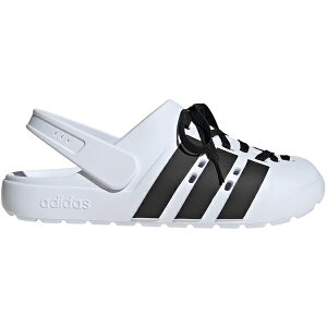 adidas �A�f�B�_�X �����Y �X�j�[�J�[ �yadidas Adilette Clog 2.0 Cloud White Core Black Gold Metallic�z �T�C�Y US_9(27.0cm) Cloud White/Core Black/Gold Metallic