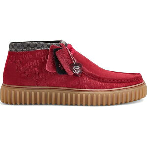 Clarks �N���[�N�X �����Y �X�j�[�J�[ �yClarks Originals Torhill Hi Stranger Things Hellfire Club Red�z �T�C�Y US_8.5(26.5cm) Red