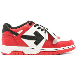 OFF-WHITE �I�t�z���C�g �����Y �X�j�[�J�[ �yOFF-WHITE Out Of Office OOO Low Tops Red Black White (Red Sole)�z �T�C�Y US_8.5(26.5cm) Red/Black/White