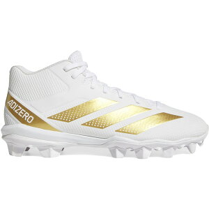 adidas �A�f�B�_�X �����Y �X�j�[�J�[ �yadidas Adizero Impact.2 Molded Rubber Cloud White Gold Metallic�z �T�C�Y US_M_14 Cloud White/Gold Metallic/Cloud White