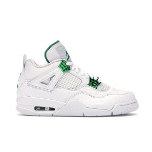 Jordan �W���[�_�� �����Y �X�j�[�J�[ �yJordan 4 Retro Metallic Green�z �T�C�Y US_12(30.0cm) White/Metallic Silver-Pine Green