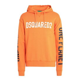 【送料無料】 ディースクエアード メンズ パーカー・スウェットシャツ アウター Sweatshirts Orange