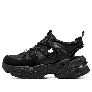 Skechers �X�P�b�`���[�Y ���f�B�[�X �X�j�[�J�[ �y(WMNS) Skechers D'lites Sandals 'Black' 119860-BBK�z �T�C�Y US_5(22.0cm)