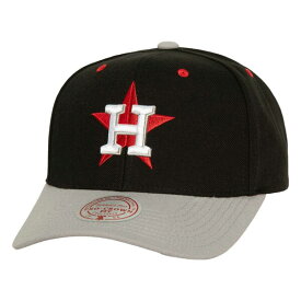 ミッチェル&ネス メンズ 帽子 アクセサリー Houston Astros Mitchell & Ness Bred Pro Adjustable Hat Black