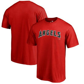 ファナティクス メンズ Tシャツ トップス Los Angeles Angels Fanatics Branded Armed Forces Wordmark TShirt Red