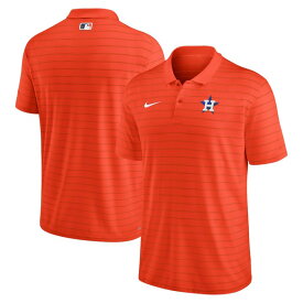 ナイキ メンズ ポロシャツ トップス Houston Astros Nike Authentic Collection Victory Striped Performance Polo Orange