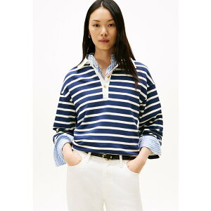 g~[ qtBK[ fB[X p[J[EXEFbgVc AE^[ BUTTON RUGBY - Sweatshirt - dark night navy/ivory silk