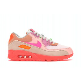 Nike ナイキ レディース スニーカー 【Nike Air Max 90 PRM】 サイズ US_9.5W(26.5cm) Platinum Crimson/Bright Purple (Women's)