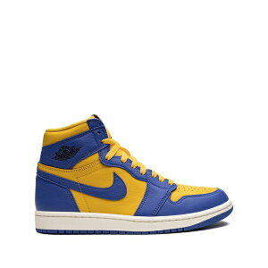 �W���[�_�� ���f�B�[�X �X�j�[�J�[ �V���[�Y Air jordan 1 high og reverse laney sneakers Blue