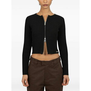 �n�E�X�I�u�T�j�[ ���f�B�[�X �J�[�f�B�K�� �A�E�^�[ Ribbed cardigan Black