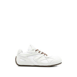�A�N�Z���A���K�g ���f�B�[�X �X�j�[�J�[ �V���[�Y Paneled-detail lace-up fastening sneakers White