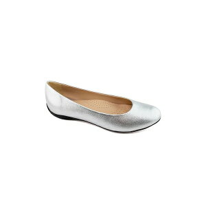 }[NWZtj[[N fB[X Xb|E[t@[ V[Y WomensBedford St Slip On Comfort Ballet Flat Silver metallic napa