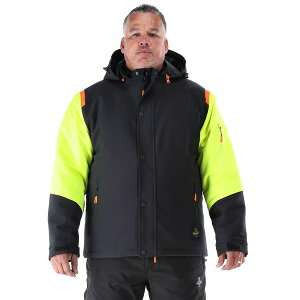 tbWEFA Y WPbgu] AE^[ Men's FrostFlex Insulated Jacket - 0°F Cold Protection, Flexible and Water-Repellent Workwear Black