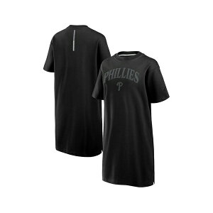 �t�@�i�e�B�N�X ���f�B�[�X �����s�[�X �g�b�v�X Women's Black Philadelphia Phillies Elements Cotton Dress Black