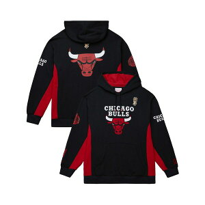 ~b`F&lX Y p[J[EXEFbgVc AE^[ Men's Black Chicago Bulls Hardwood Classics Team Origins Fleece Pullover Hoodie Black
