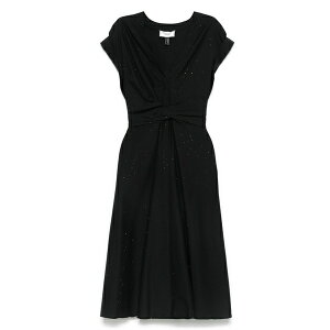 �j�b�T ���f�B�[�X �����s�[�X �g�b�v�X Rhinestone-embellished dress Black