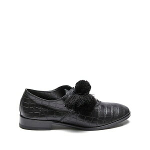 �X�C�R�b�N �����Y �h���X�V���[�Y �V���[�Y Crocodile-embossed tassel trainers Black