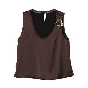�C���y���A�� ���f�B�[�X �V���c �g�b�v�X Buckle-detail sleeveless top Brown