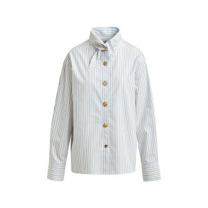 �G�b�Z���V�����A���g���[�v ���f�B�[�X �V���c �g�b�v�X Jomato striped-pattern button shirt White