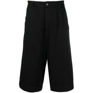 �P���]�[ �����Y �J�W���A���p���c �{�g���X Relaxed fit cotton deck shorts Black