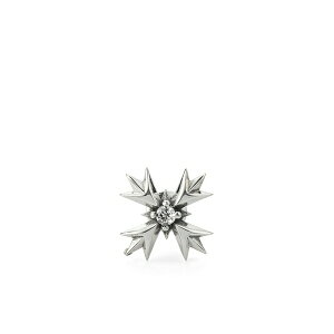 �G�}�j���G�� �r�R�b�L �����Y �s�A�X�E�C�������O �A�N�Z�T���[ Crest crystal-embellished earring Silver