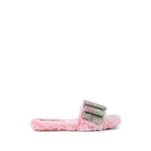 �J�[�g�W�F�C�K�[�����h�� ���f�B�[�X �T���_�� �V���[�Y Crystal bow cosy slides Pink