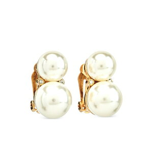 �P�l�X�W�F�C���[�� ���f�B�[�X �s�A�X���C�������O �A�N�Z�T���[ Double cultura pearl clip-on earrings Gold