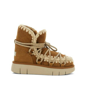 ���E ���f�B�[�X �u�[�c �V���[�Y Crochet-detail boots Brown