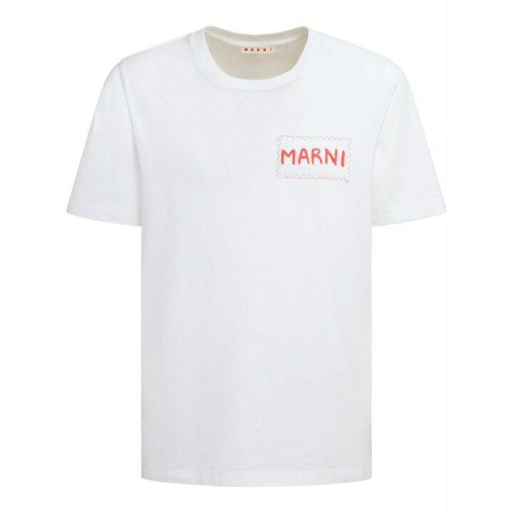 楽天市場】マルニ メンズ Tシャツ トップス Logo-print t-shirt White 