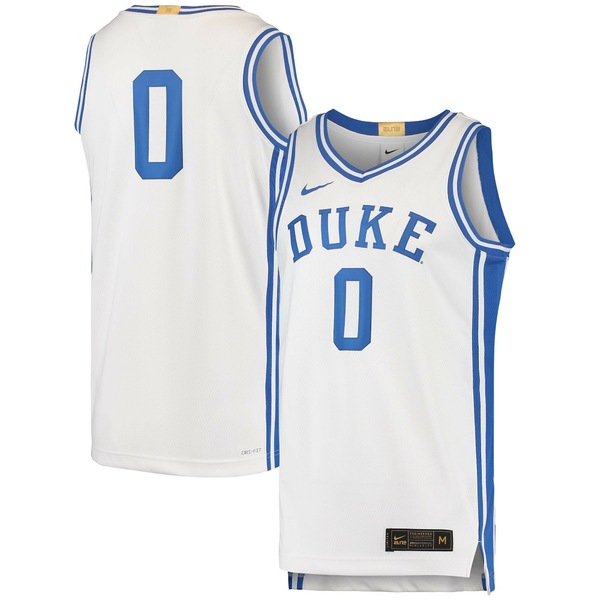 ナイキ メンズ ユニフォーム White 全商品無料サイズ交換 最大74％オフ トップス #0 Jersey Duke Blue Limited 超人気 Basketball Devils Nike
